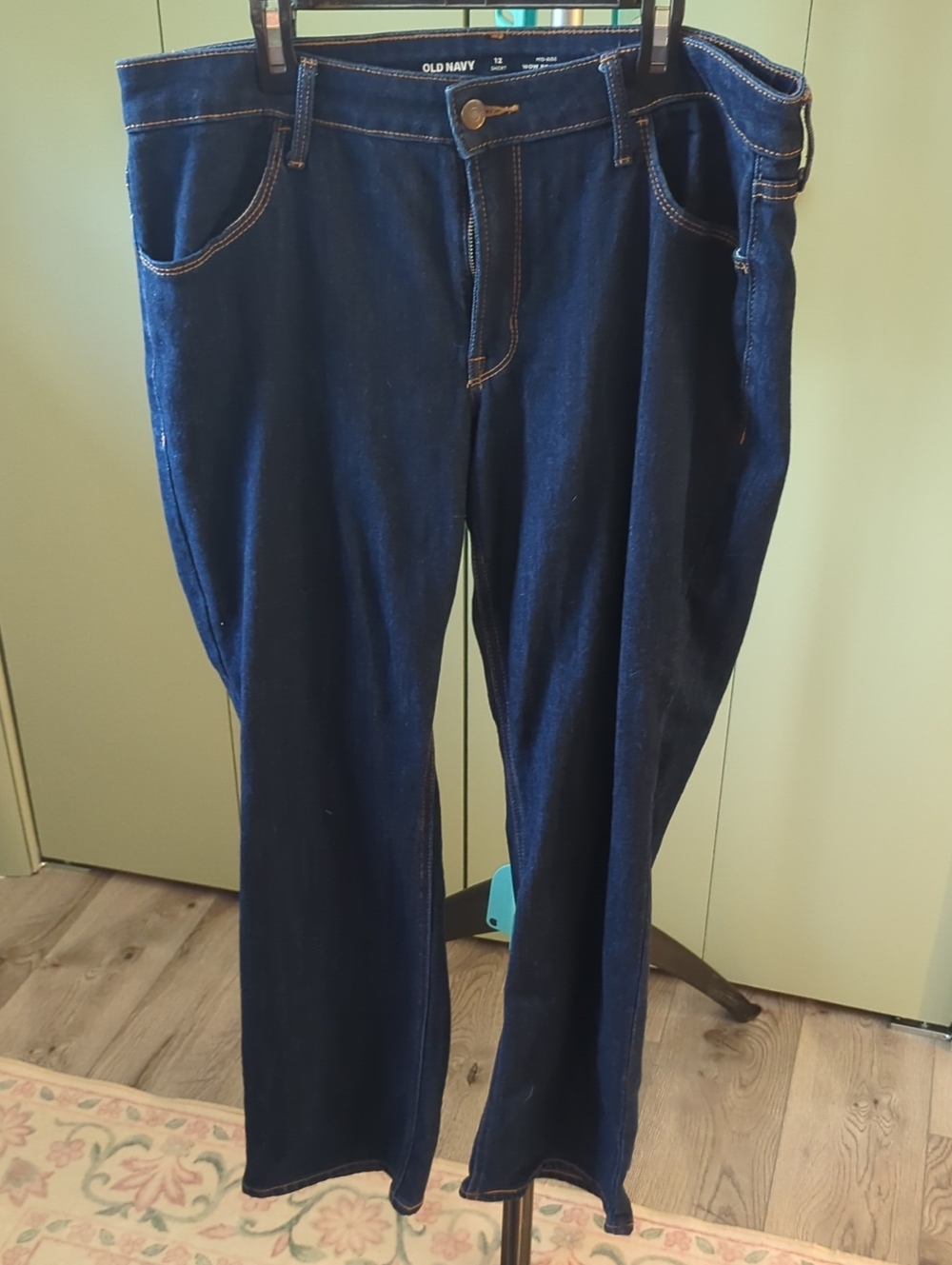 Old Navy Short Mid Rise Wow Bootcut Jeans